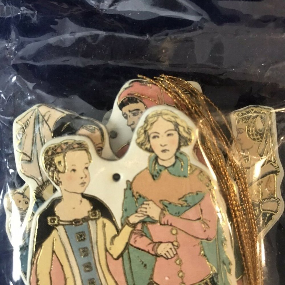 B Shackman Medieval Costume Christmas Hanging Ornaments Double Sided Pkg of 6 - Picture 4 of 7